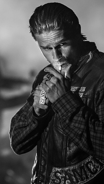 Bad Boy, Smoking, black and white, background HD phone wallpaper
