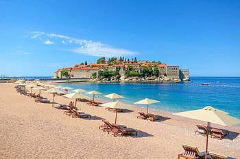 Sveti Stefan Montenegro, Beach paradise, Luxury hotel, genic coastal gem HD wallpaper