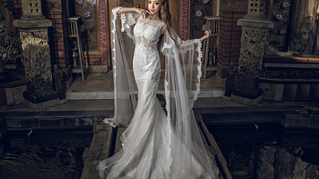 Lovely Asian, Asian, model, bride, woman HD wallpaper