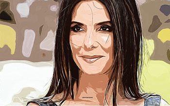 Sandra Bullock, , vector art, Sandra Bullock drawing, creative art, Sandra Bullock art, vector drawing, Sandra Bullock portrait HD wallpaper