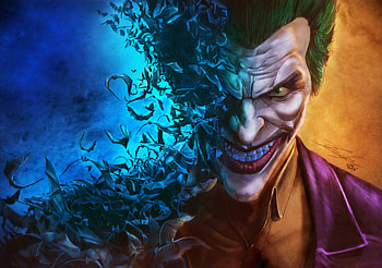 Joker Supervillian, joker, superheroes, supervillain, digital-art, artwork, deviantart HD wallpaper