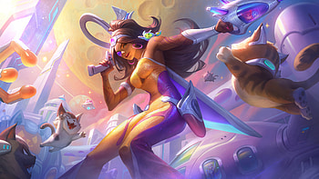 League Of Legends Space Groove Samira , samira-league-of-legends, league-of-legends, 2021-games, games, artstation, artist, artwork, digital-art HD wallpaper
