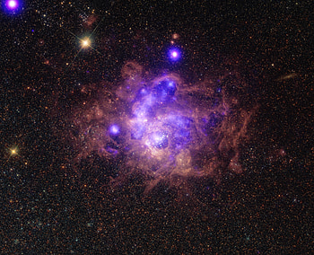 Universe, Stars, Nebula, Glow HD wallpaper