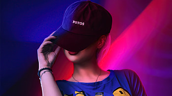 Girl Hat Covering Face , girls, model, graphy HD wallpaper