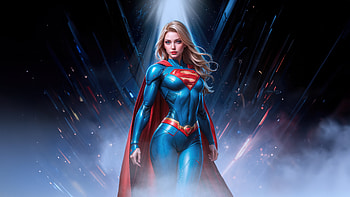 Supergirl Reborn, supergirl, superheroes, artwork, digital-art, ai HD wallpaper