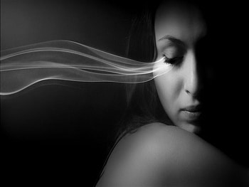 As I sit alone, model, graphy, black and white, face, woman HD wallpaper
