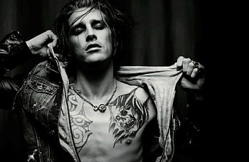 Model, white, black, man, tattoo, bw, jean baptiste mondino HD wallpaper