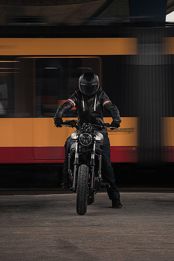 Motorcycles, Motorcyclist, Motorcycle, Headlight, Parking HD phone wallpaper