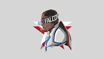 The Falcon And The Winter Soldier Minimal White , the-falcon-and-the-winter-solider, tv-shows, minimalism, minimalist HD wallpaper