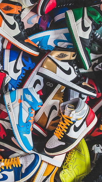 Jordan 1, Shoes Art, Background HD phone wallpaper