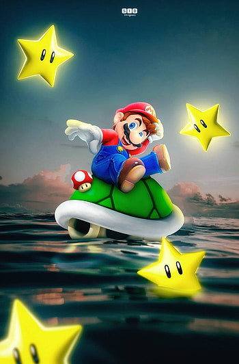 Mario Bros, Navegando, Tortuga HD phone wallpaper