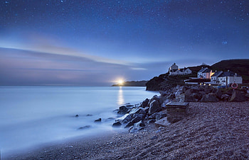 .wiki---Beach-At-Night-- HD wallpaper