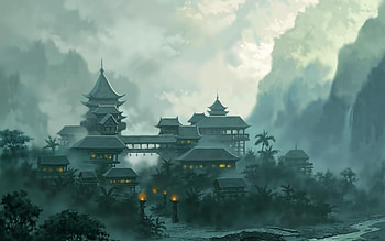 Chinese Mountains by Juhupainting on deviantART | D&D and Fantasy Settings | Pinterest | Chinese mountains, Matte painting and deviantART HD wallpaper