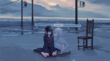An Anime Girl Healing Touch Soulful Serenity, anime-girl, anime, artist, artwork, digital-art, pixiv HD wallpaper