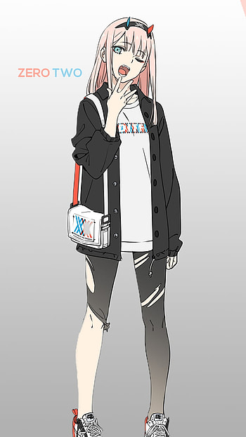 Casual Zero Two, Zero Two (Darling in the FranXX), Anime, Darling in the FranXX HD phone wallpaper