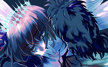Pretender, night, TYPE-MOON, Fate Grand Order, Oberon, blue eyes, manga, Fate Series HD wallpaper