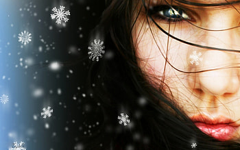 WINTER IS HER NAME, winter, model, cg, snow HD wallpaper
