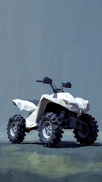 Stylish Quad Bike Geometric Art, quad HD phone wallpaper