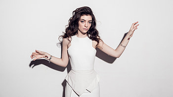 Lorde, white dress, pretty singer HD wallpaper
