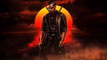 Michael B Jordan As Blade, blade, michael-b-jordan, superheroes, artwork, art, digital-art HD wallpaper