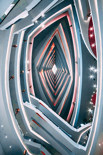 Architecture, Building, Minimalism, Form, Design, Forms, Bottom View HD phone wallpaper