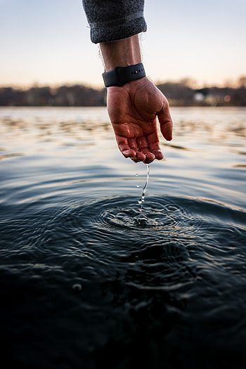 Water, Drops, Hand, Miscellanea, Miscellaneous, Ripples, Ripple, Touching, Touch HD phone wallpaper