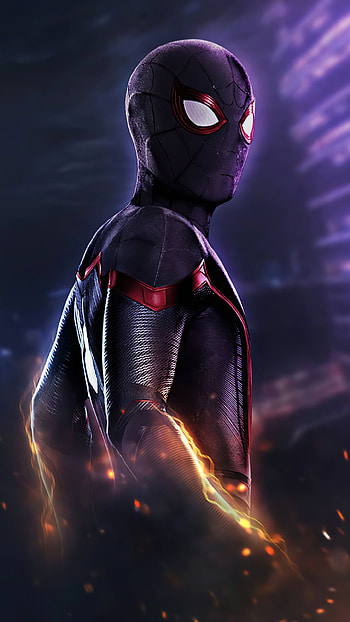 Black Spider-Man 2020, , , Powerful superhero HD phone wallpaper