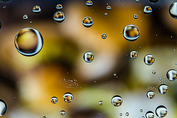 Abstract, Water, Bubbles, Drops, Blur, Smooth HD wallpaper