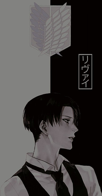Levi, art, black hair HD phone wallpaper