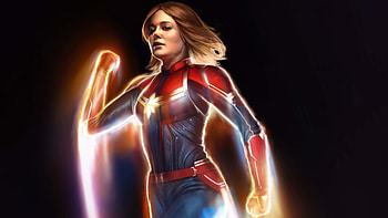 Captain Marvel New Artwork, captain-marvel, superheroes, artwork, digital-art HD wallpaper