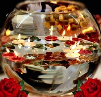 •✿•, sweet, table, dinner, graphy, roses, romantic moments, still life, jar, lights, flowers, candles, romantic HD wallpaper
