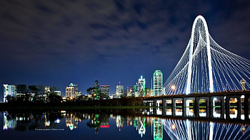Margaret Hunt Hill Bridge, Texas HD wallpaper