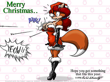 Vixen X-Mas Dress, x-mas, furry, dress, vixen HD wallpaper