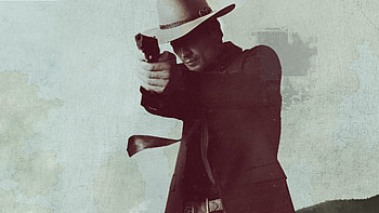 Justified TV Series, Action-packed drama, Intriguing characters, Elmore Leonard adaptation HD wallpaper