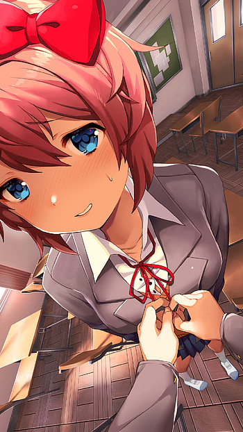 Sayori (Doki Doki Literature Club!), video game, Doki Doki Literature Club! HD phone wallpaper