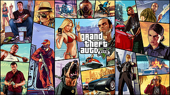 GTA V , Fan art, City life, Criminal empire HD wallpaper