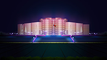 National Parliament House, Bangladesh HD wallpaper