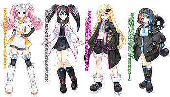 from the Japanese website for Neptunia vs Sega Hard Girls HD wallpaper