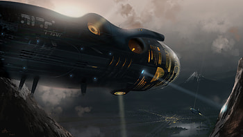 Spaceship, Sci Fi HD wallpaper