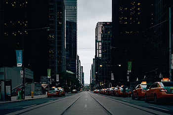 Cities, Cars, City, Road, Skyscrapers HD wallpaper