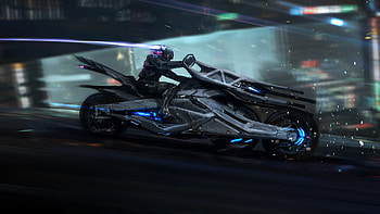 Cyberpunk Bike Scifi Art, cyberpunk, scifi, artist, artwork, digital-art, artstation HD wallpaper