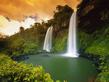 Two-Sisters-Waterfalls, two, sisters, iguazu-falls, , national-park, waterfalls, beautiful HD wallpaper