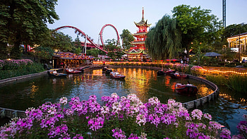 Tivoli Gardens, Travel aesthetic, Landmark obsession, Enchanting destination HD wallpaper