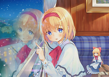 Anime, blonde, Alice Margatroid HD wallpaper