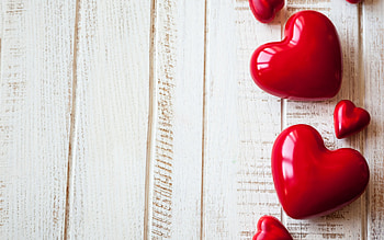 Happy Valentine's Day!, valentine, white, wood, red, heart HD wallpaper