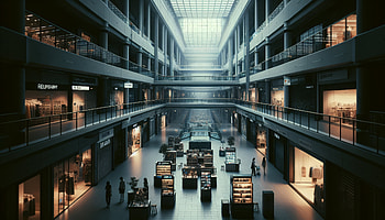 Modern Shopping Mall Interior, Shopping, architecture, modern design HD wallpaper