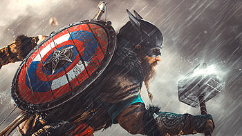 Captain America Valhalla , captain-america, superheroes, assassins-creed-valhalla, assassins-creed, games, xbox-games, ps-games, pc-games, google-stadia, ps5-games, xbox-one-games, ps4-games HD wallpaper