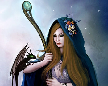 Magicraft, sexy, magic, staff, hot, cute, girl, rod, anime girl, wand, anime, fantasy, magical, weapon, dragon HD wallpaper