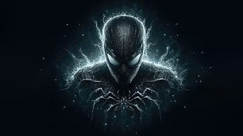 Black Spider Man Strikes, spiderman, superheroes, artwork, artist, art, digital-art HD wallpaper