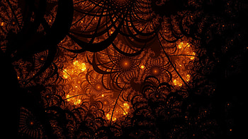 Abstract, Dark, Pattern, Fractal, Glow, Intricate, Confused HD wallpaper